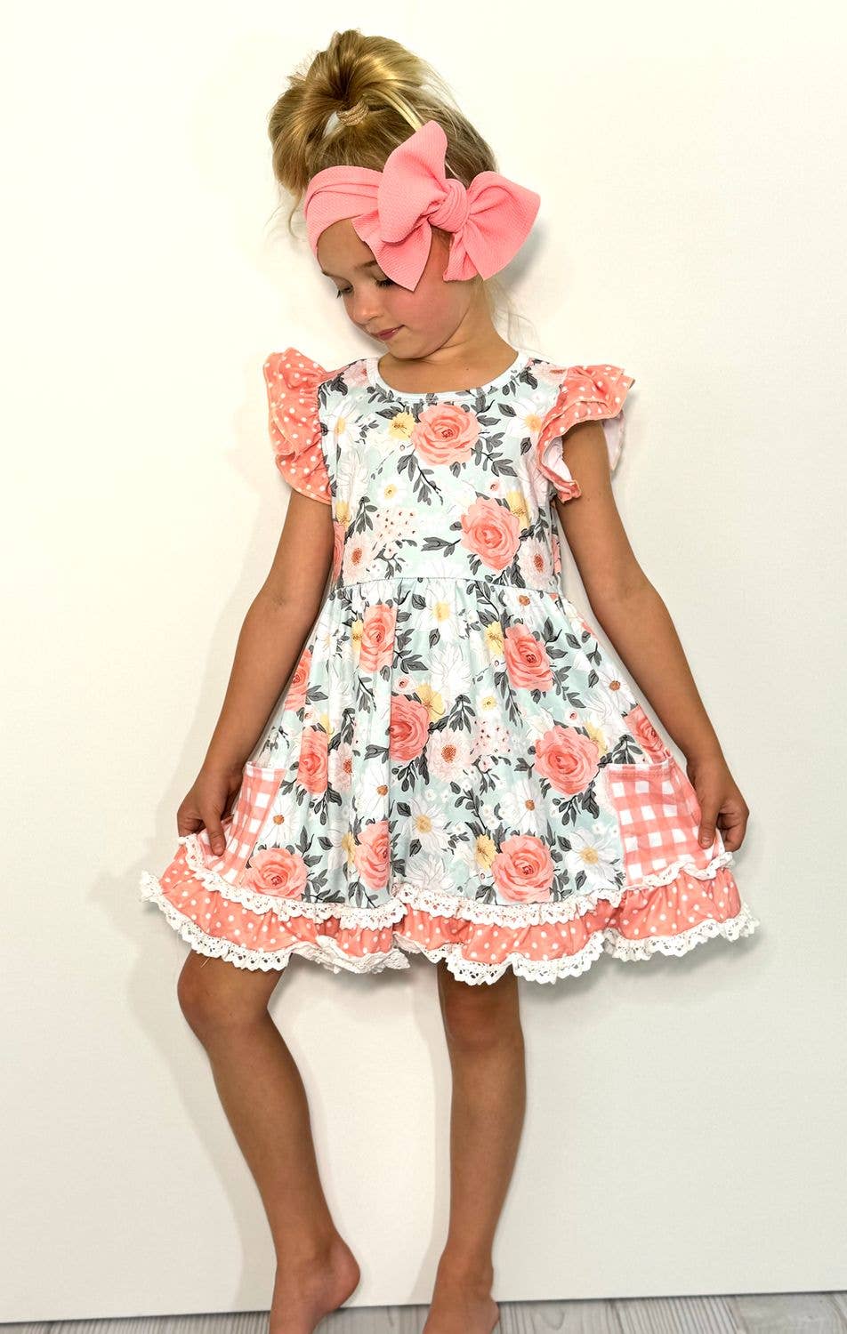 Seaside Blooms Girls Dress