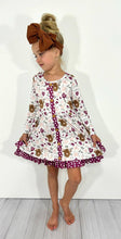 Load image into Gallery viewer, Plum Highland Girls Dress
