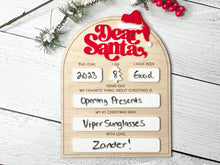 Load image into Gallery viewer, Dear Santa Christmas Letter Sign
