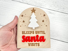 Load image into Gallery viewer, Countdown until Santa Visits Magnet
