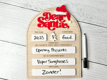 Load image into Gallery viewer, Dear Santa Christmas Letter Sign
