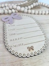 Load image into Gallery viewer, Wooden Baby Monthly Milestones
